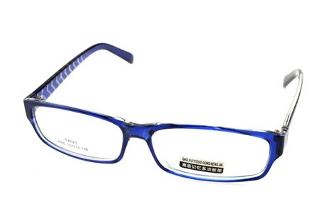 Designer Narrow Blue Eyeglasses Frame Full Rim Optical Custom Made Prescription Myopia Glasses