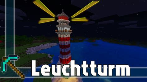 Minecraft Leuchtturm Mit Drehlicht Bauen Wenig Redstone Einfach