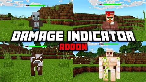 New‼️ Damage Indicator Addon Minecraft Showcase Youtube