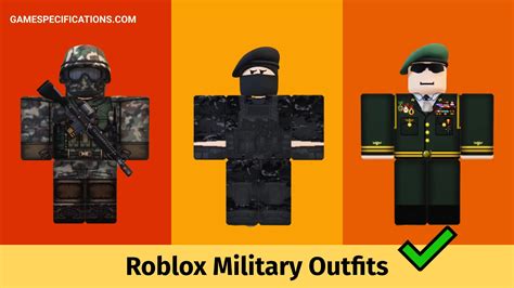 7 Best Roblox Military Outfits 2023 Game Specifications