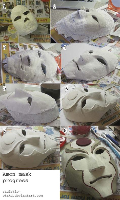 Amon Mask How To Paper Mache Mask Paper Clay Mask Tutorial