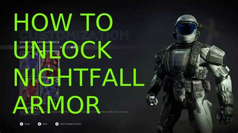 Halo 5 How To Unlock Nightfall Armor Youtube