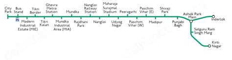 Delhi Metro Green Line Stations List Hd Route Map Fare Stations