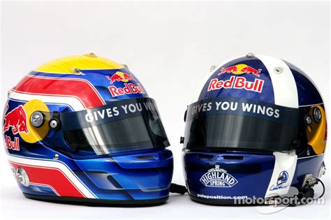 David coulthard is a scottish car driver. Helmets of David Coulthard, Red Bull Racing and Mark ...