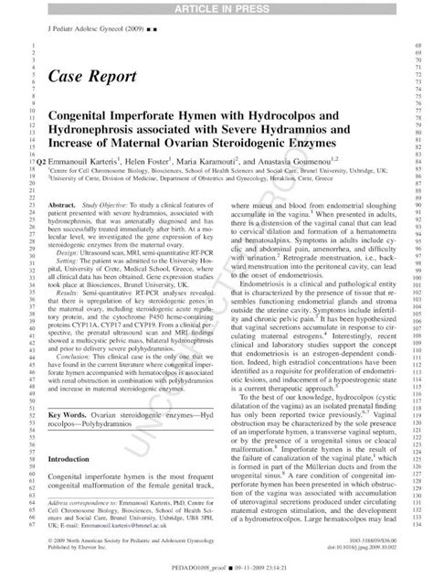 pdf congenital imperforate hymen with hydrocolpos and dokumen tips