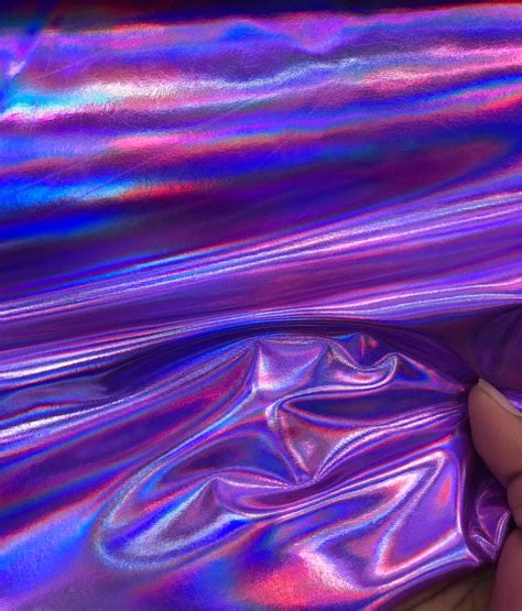 NEW Iridescent Foil on Spandex Fabric sold by yard Shinny | Etsy