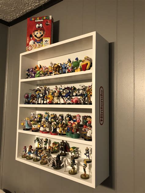 My Wife Had This Beautiful Handmade Amiibo Shelf Made For Me For