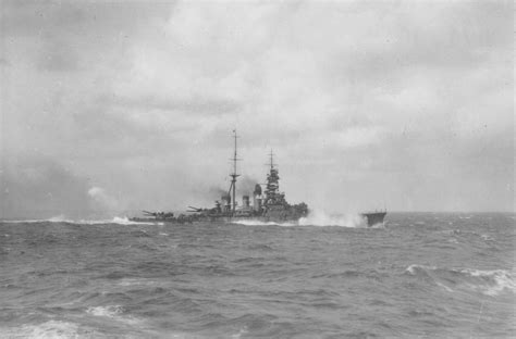 Photo Japanese Battlecruiser Hiei During A Fleet Exercise South Of