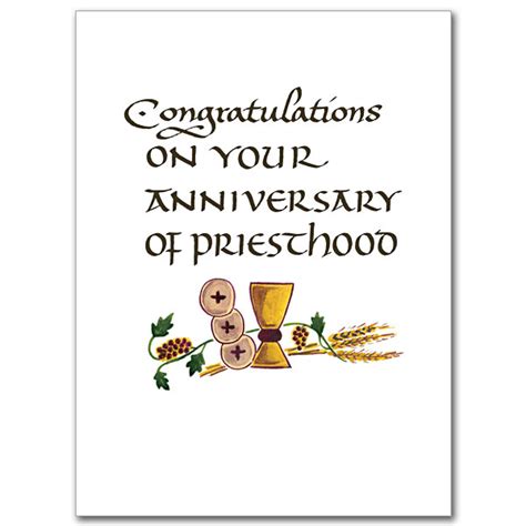 Congratulations On Your Anniversary Of Priesthood Ordination