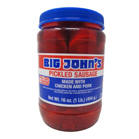 Big Johns Pickled Sausage Made With Chicken And Pork