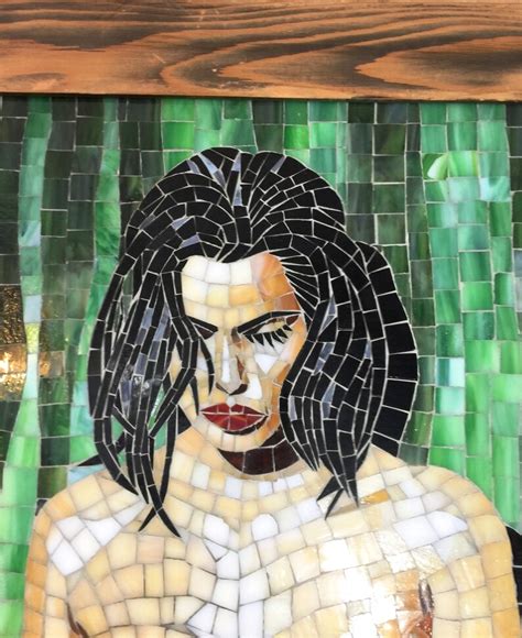Nude Woman Glass Mosaic Art Stained Glass Wall Art Gift Etsy