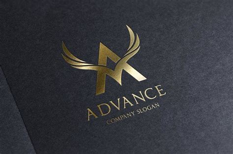 Advance Logo By Vectorwins Premium Shop On Creativemarket Typography