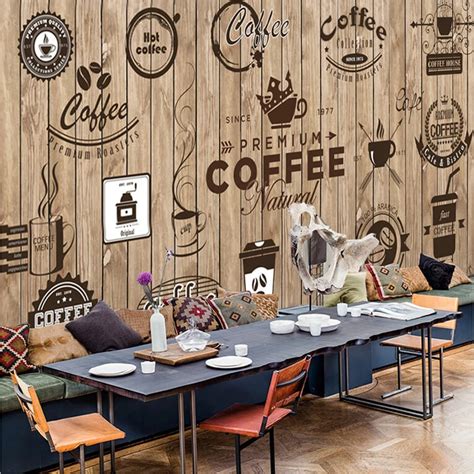 Custom Mural Wallpaper For Cafe Restaurant Living Room Wall Backdrop