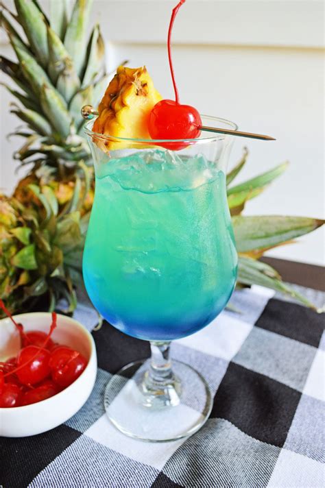 Tropical Blue Hawaiian Cocktail Snacks And Sips