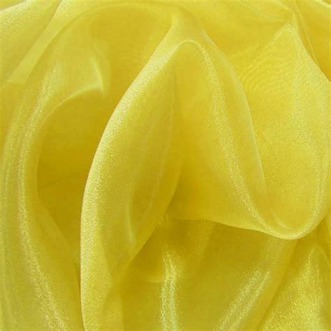 Organza Fabric Yellow