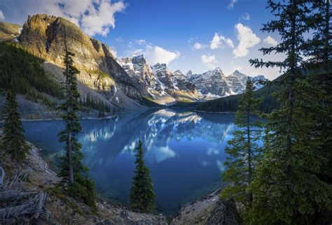 Paisaje De Lago En El Bosque Alberta Canada Fondo De Pantalla 5k Ultra