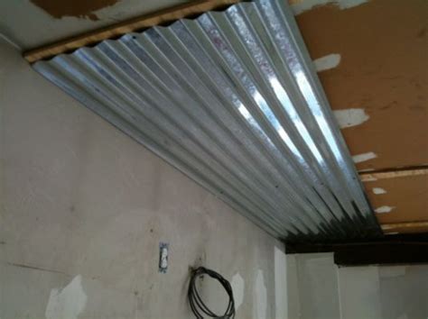 Our faux tin ceiling tiles are acoustical! corrugated metal ceiling ideas | Corrugated tin ceiling ...