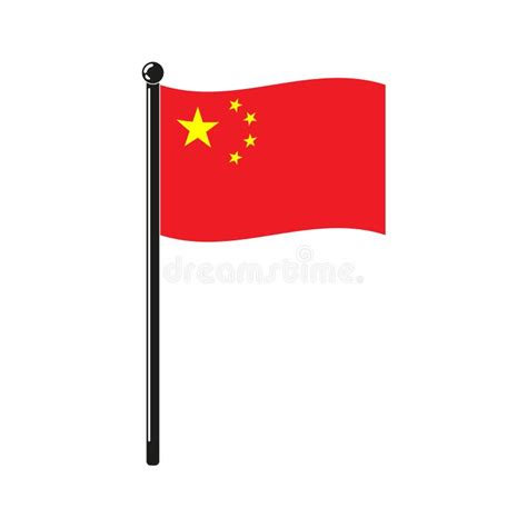 National Flag Of China Stock Vector Illustration Of Graphic 212621448