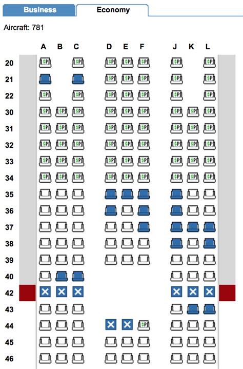 Boeing 787 10 Seat Map