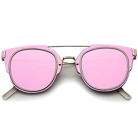Pink Mirrored Sunglasses