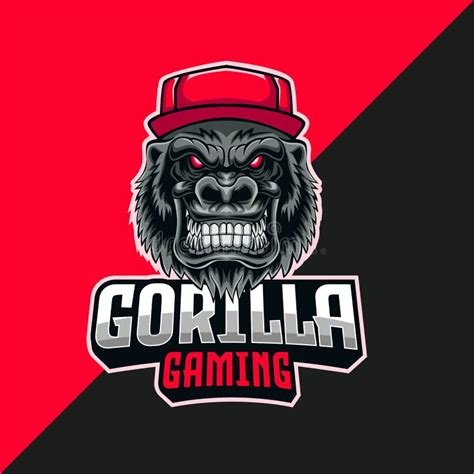 Gorilla Gaming Esport Logo Template Design For Esport Team Stock