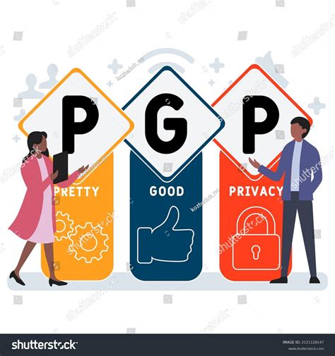 Pgp Pretty Good Privacy Acronym Business Stock Vector Royalty Free
