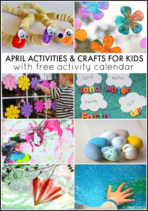 30 April Activities For Kids Free Activity Calendar And Next Comes