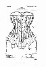 Corset Patent Patents Drawing Corsets Sewing 1906 Shape Heart Cool Apparel Kops Google Really Pattern sketch template