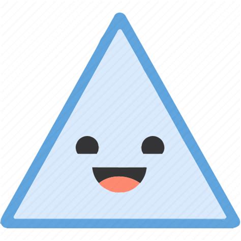 Emoji Emoticons Face Happy Shapes Smiley Triangle Icon Download