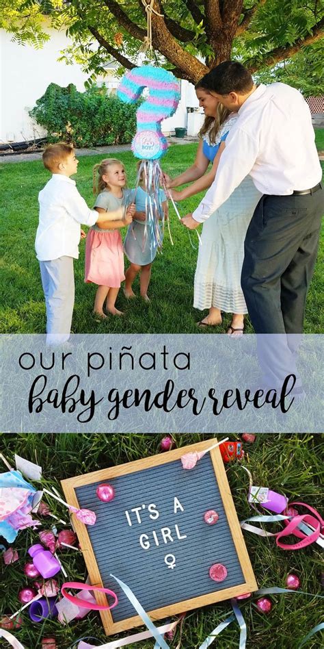 Our Baby Piñata Gender Reveal Little Dove Blog Gender Reveal Kids
