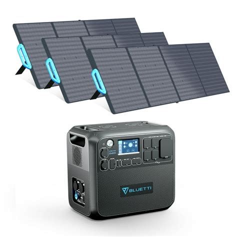 Bluetti Portable Solar Generator With 3 Pv200 200w Solar Panels