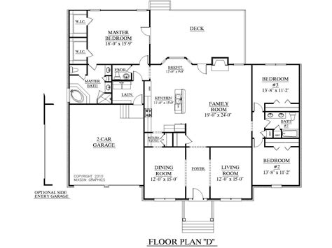 House Plans For 2000 Sq Ft Ranch Open Concept House Plans House
