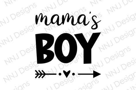 Mamas Boy Svg Baby Newborn Cute Quote Graphic By Nnj Designs