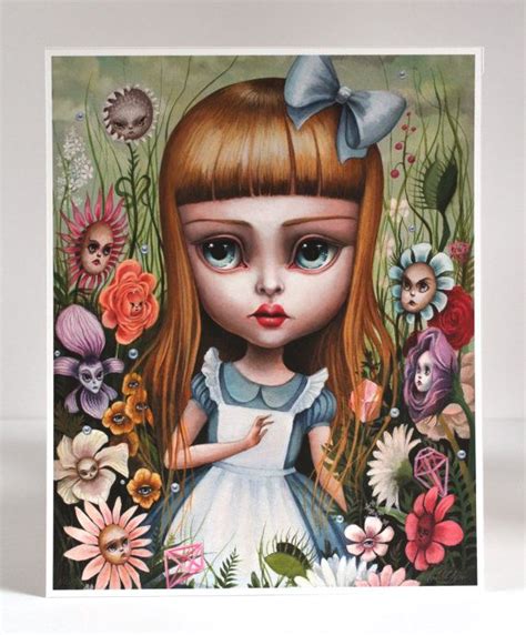 Alice In The Garden Of Live Flowers Limited Edition Alice In Etsy