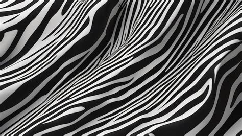 Premium Ai Image Zebra Pattern Swaying Wave Background 3d Illustration