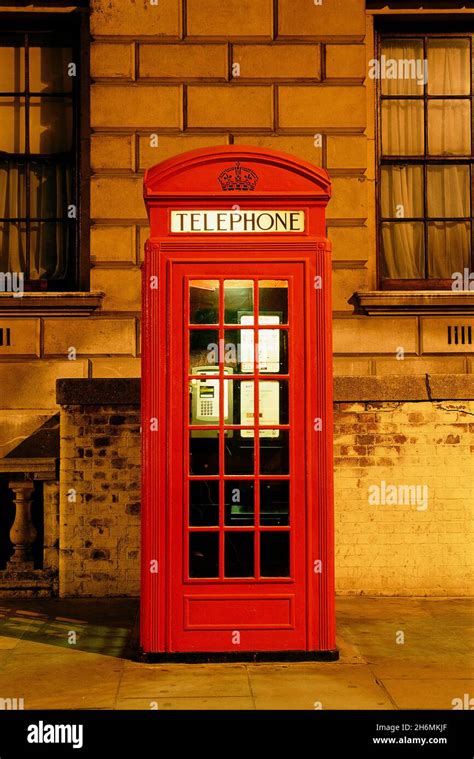 Red Telephone Booth London England Stock Photo Alamy