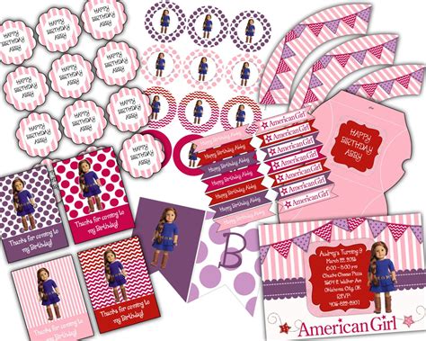saige american girl party downloadable by littledoodleprints 15 00