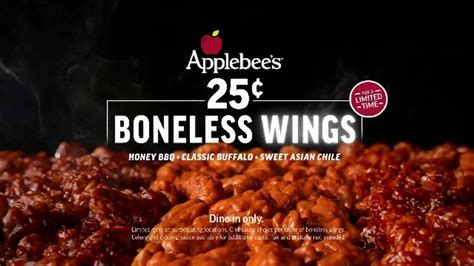 Applebee S Cent Boneless Wings Tv Commercial Back In Three Sauces