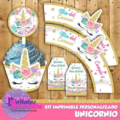 Para Imprimir Kit De Fiesta De Unicornio