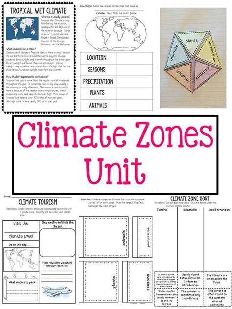 Shuffle the cards and lay + classroom readers. Climate Zones Unit: Over 50 pages! Nonfiction text, interactive notebook pages, graphic ...