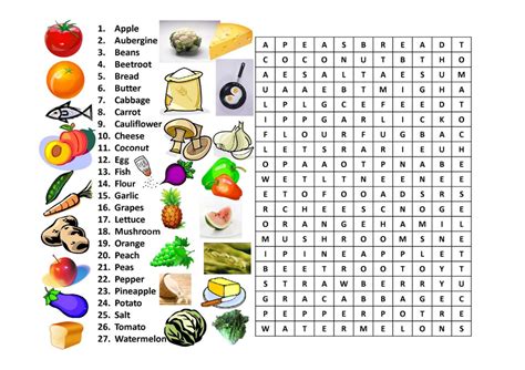 Food Word Search Puzzles Printable Puzzles For Kids Puzzles For Kids