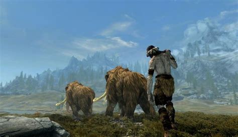 Giant Herding His Mammoths Games Skyrim Elderscrolls Be3 Gaming