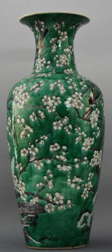 Chinese Large Green Glazed Vaserepublic Period Jun 22 2014 Rb