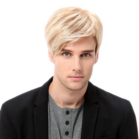 Stfantasy Mens Wig Ombre Blonde Short Straight Synthetic