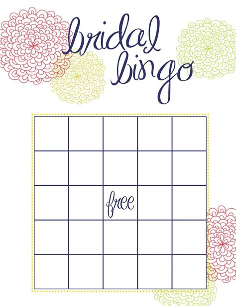 Printable Wedding Bingo Cards Printable Word Searches