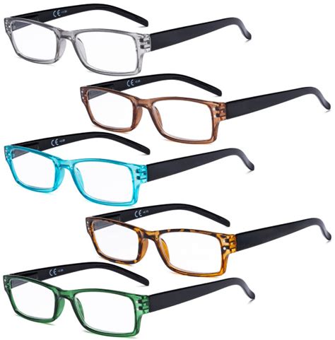 eyekepper reading glasses 5 pack cute readers for women men reading