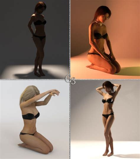 Kajira Poses And Prop G3 G8 3d Models For Daz Studio And Poser