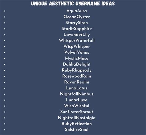 1000 Soft Cute Good Aesthetic Usernames‍‍ And Nicknames