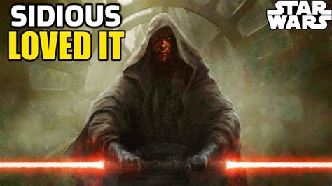 Why Sidious Loved Darth Mauls Double Bladed Lightsaber