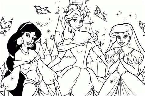 Dibujos De Princesas De Disney Para Pintar Dibujos Para Pintar Y